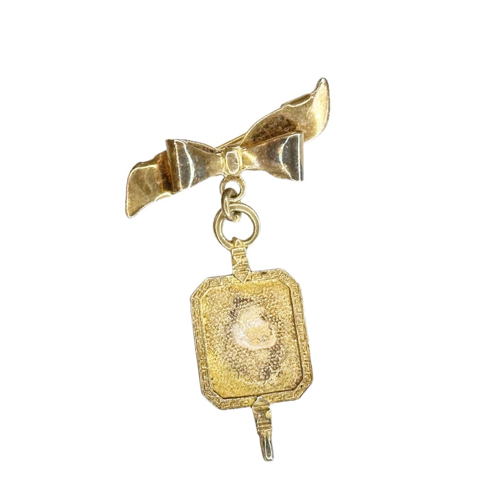 Vintage WWII Era Sweetheart Empty Portrait Sterling Silver Pin